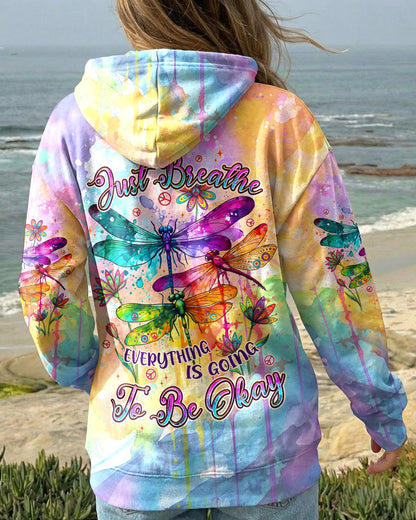 JUST BREATHE DRAGONFLY ALL OVER PRINT - TYPQ1205262