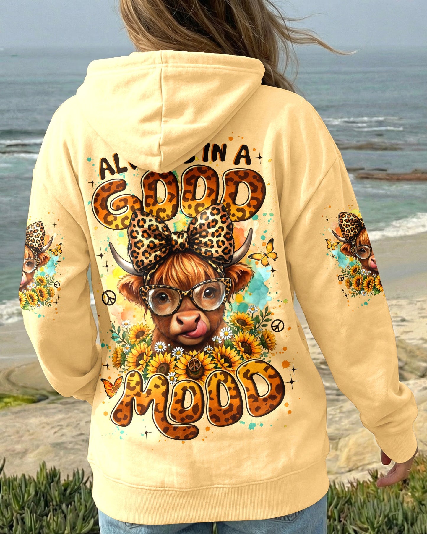 ALWAYS IN A GOOD MOOD COW ALL OVER PRINT - TYLN2105262