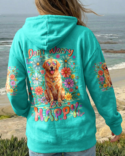 DON'T WORRY BE HAPPY GOLDEN RETRIEVER ALL OVER PRINT - TYLN0405262