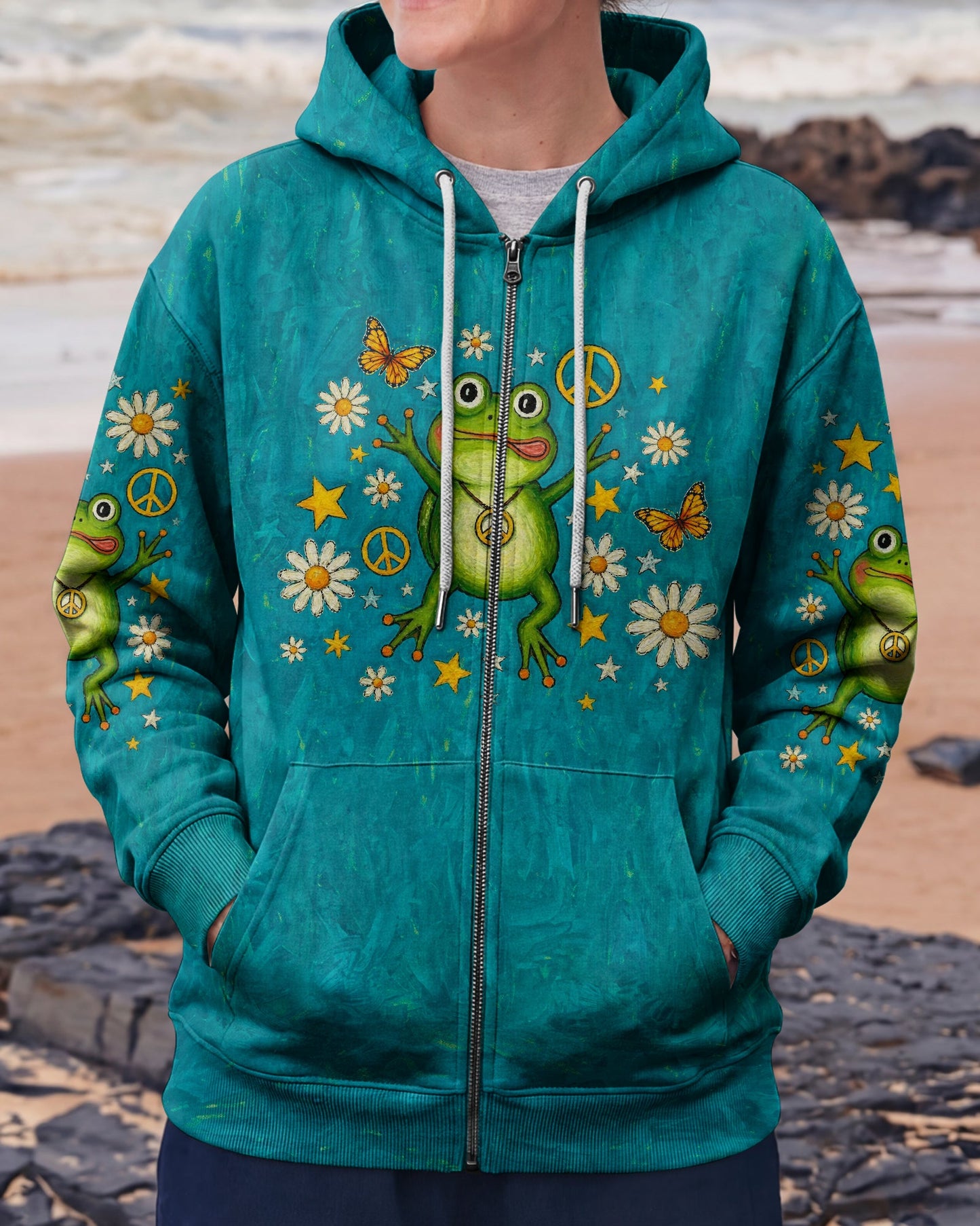 BE YOU THE WORLD WILL ADJUST FROG ALL OVER PRINT  - TLNO2804262