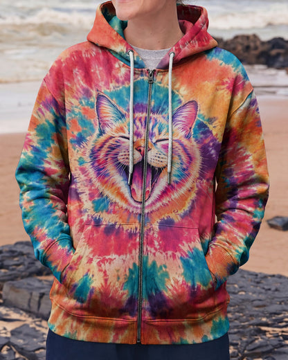 JOYFUL CAT WATERCOLOR PATTERN  ALL OVER PRINT - TLNO2404261