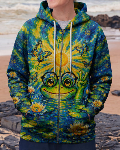 BE YOU THE WORLD WILL ADJUST FROG ALL OVER PRINT - TLTW0705263