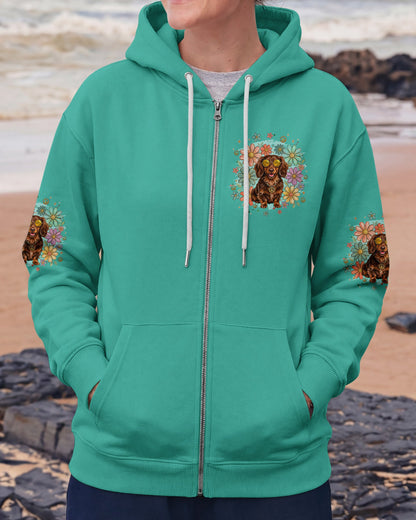 DON'T WORRY BE HAPPY DACHSHUND ALL OVER PRINT - TYQY1004261