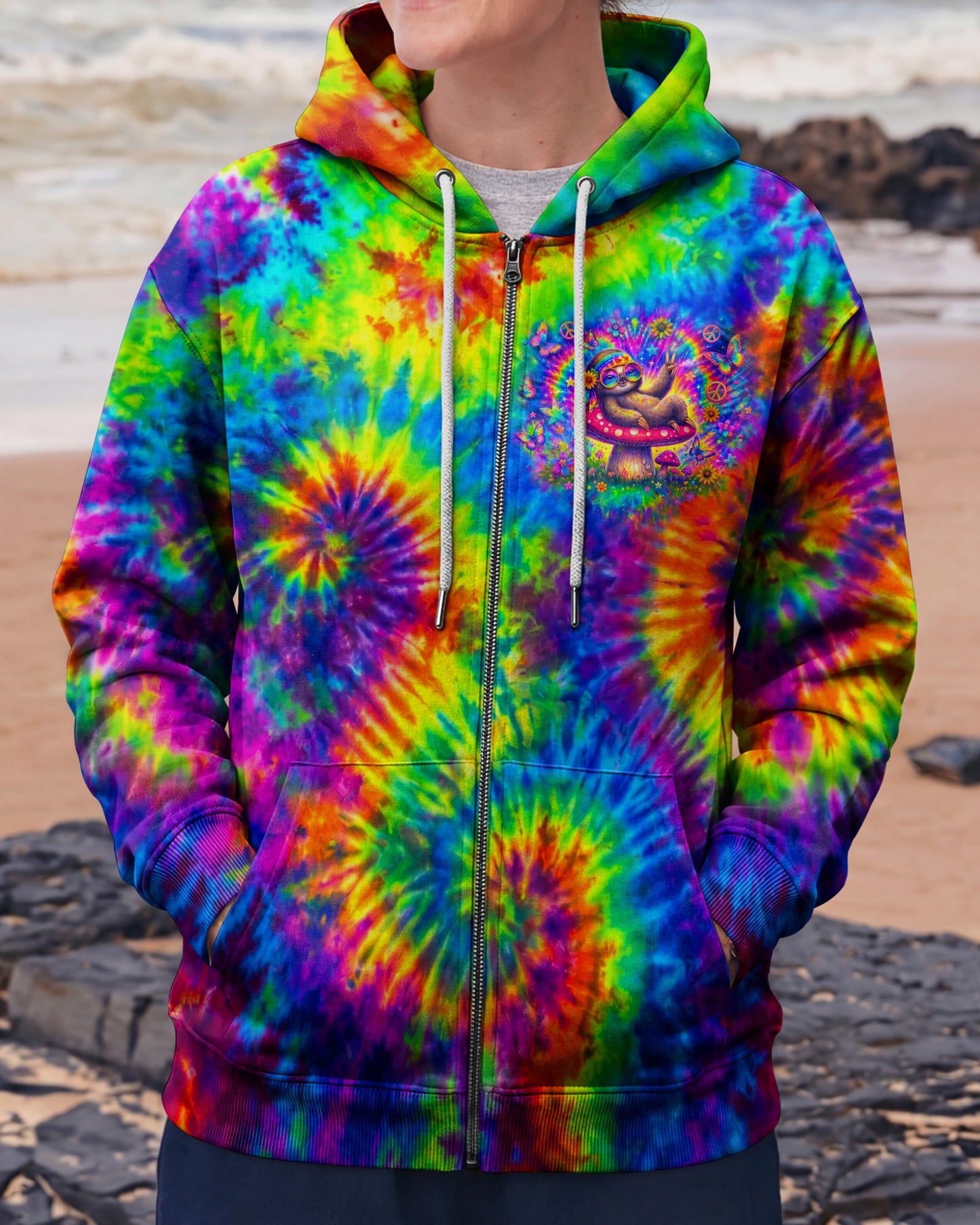 BE YOU HIPPIE SLOTH ALL OVER PRINT - RI0707262