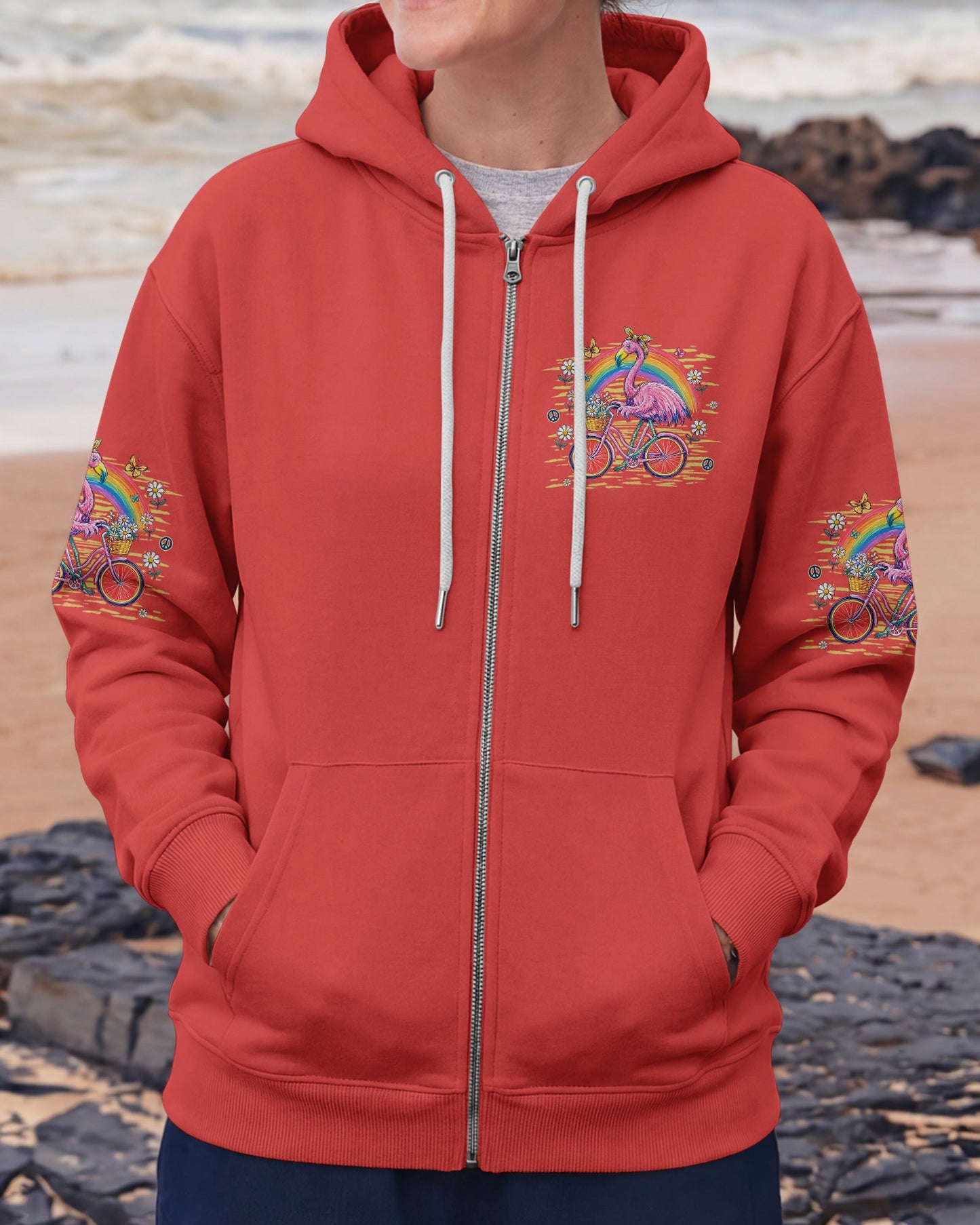 BE HUMBLE BE KIND FLAMINGO ALL OVER PRINT  - TLHG0107264