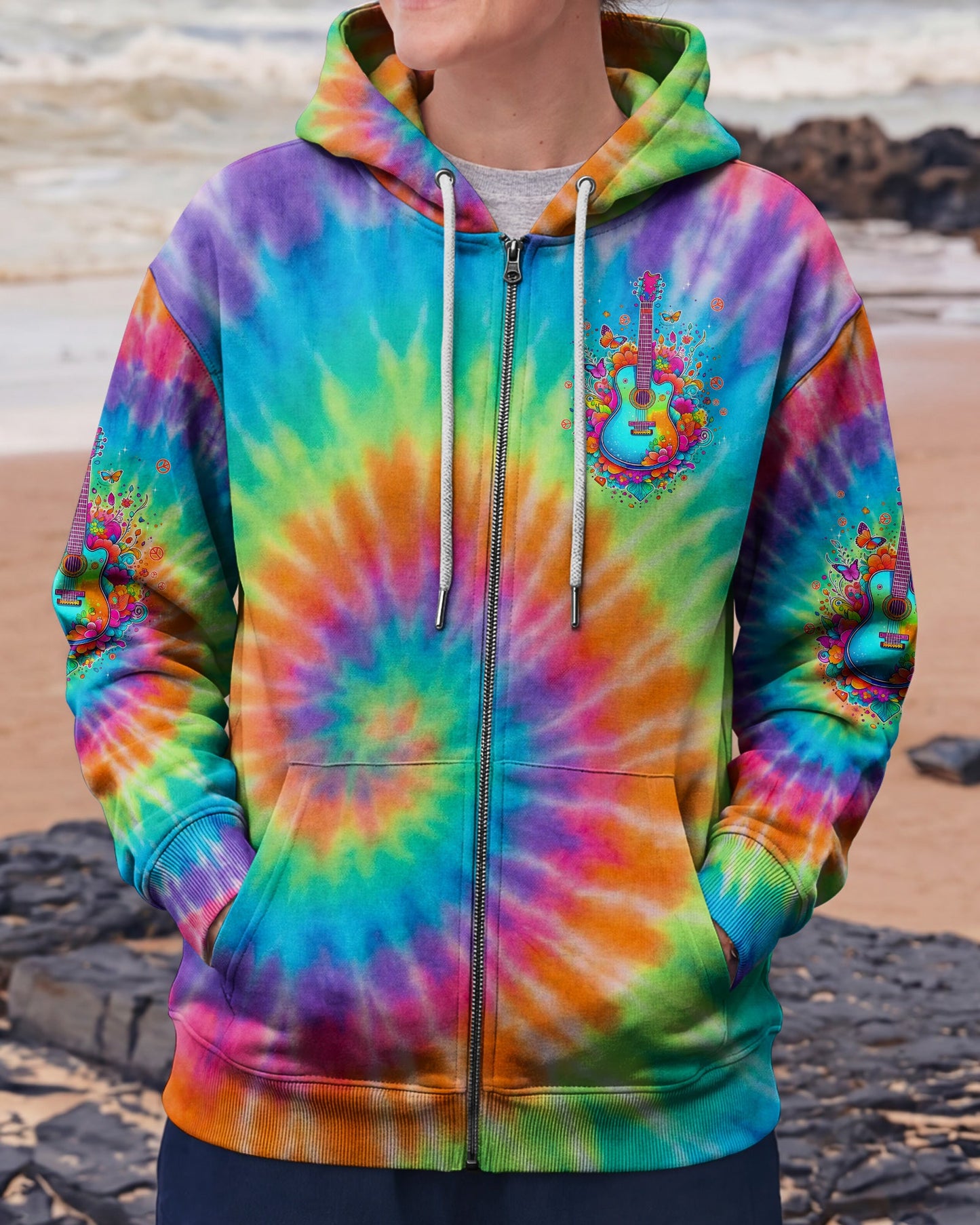 WHISPER WORDS OF WISDOM LET IT BE GUITAR COLORFUL ALL OVER PRINT - TYPQ1704262