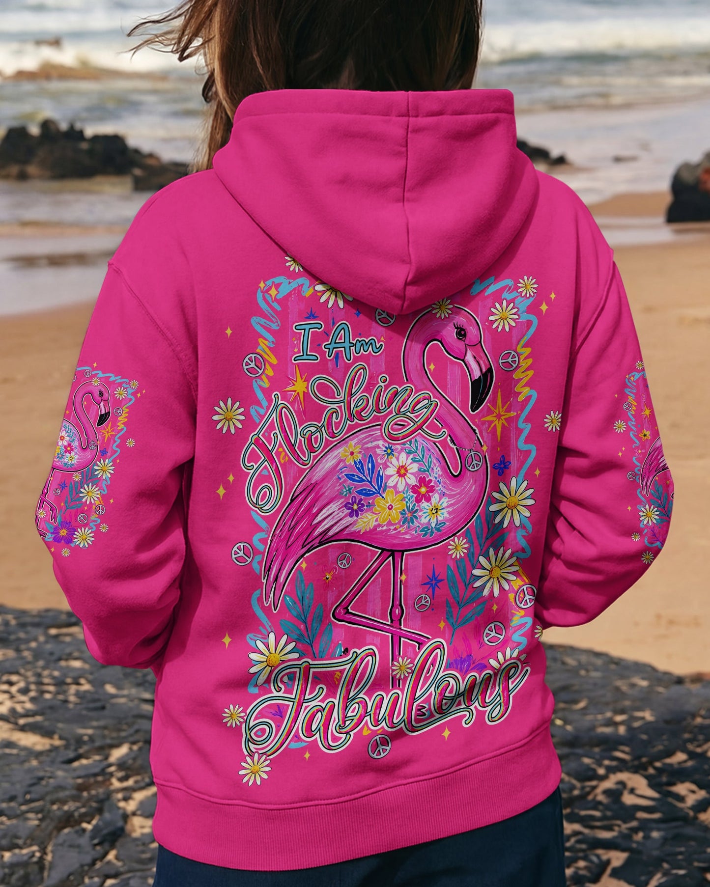 I'M FLOCKING FABULOUS FLAMINGO ALL OVER PRINT - TYPQ0107261