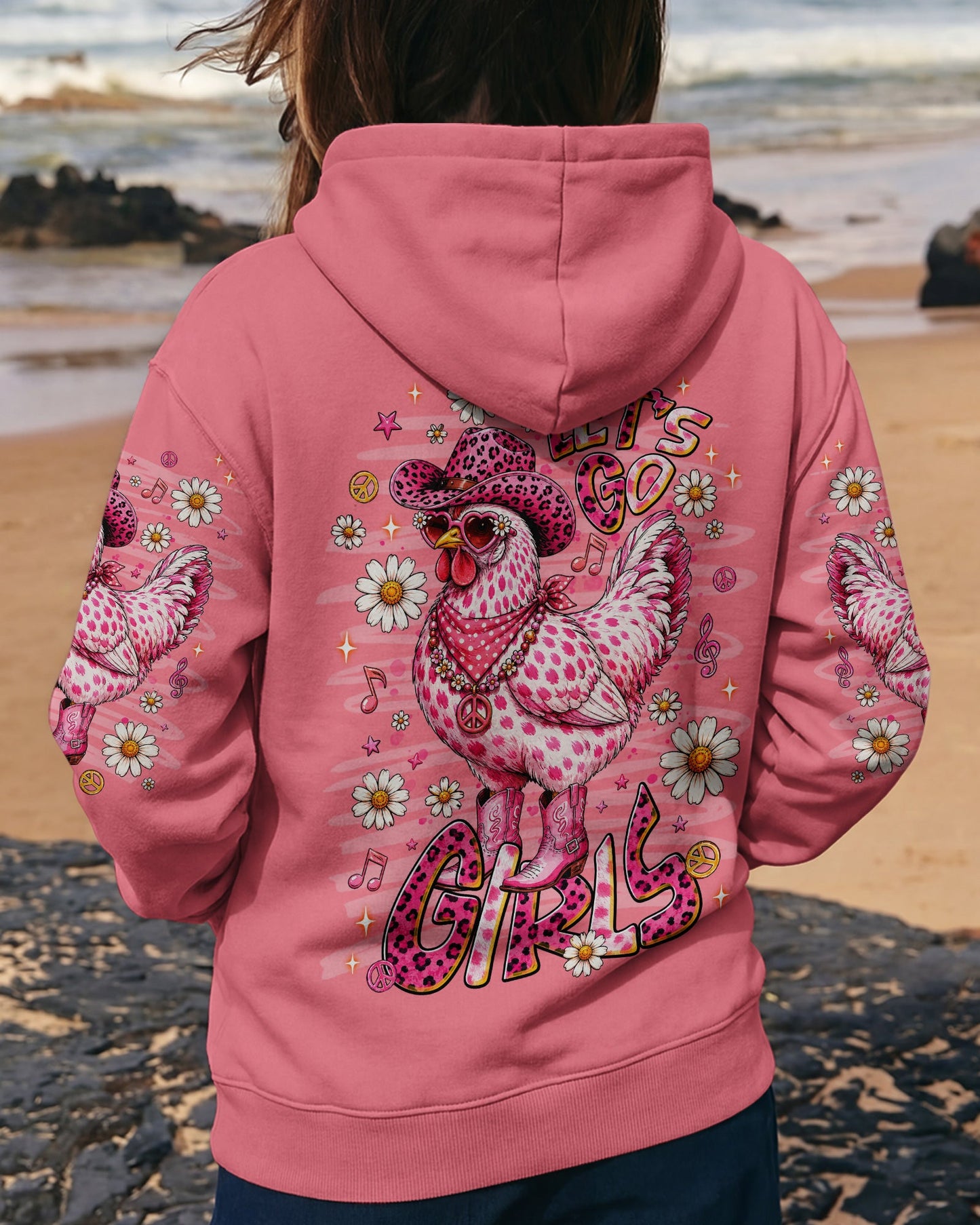 LET'S GO GIRLS HEN CHICKEN ALL OVER PRINT - TLNT2606261