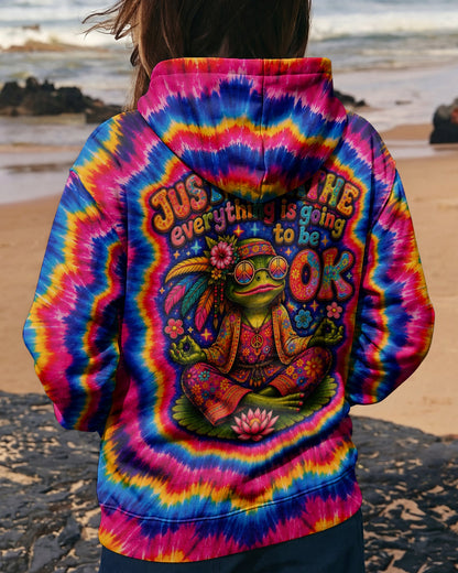 JUST BREATHE FROG SWIRL ALL OVER PRINT - KMTM2105261