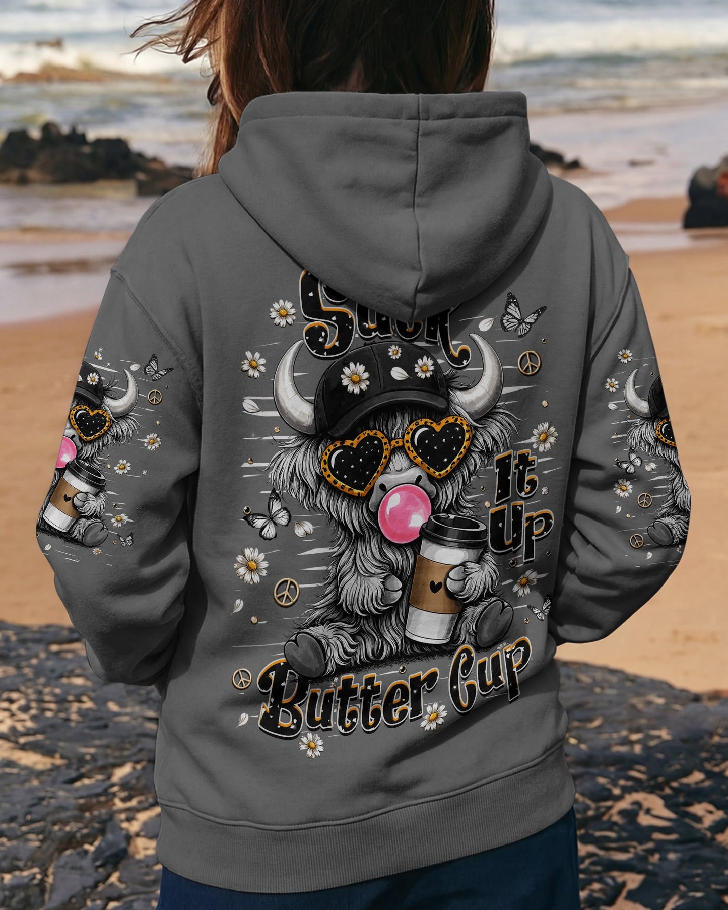 SUCK IT UP BUTTERCUP COW ALL OVER PRINT  - TLHN2505263