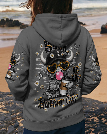 SUCK IT UP BUTTERCUP COW ALL OVER PRINT  - TLHN2505263