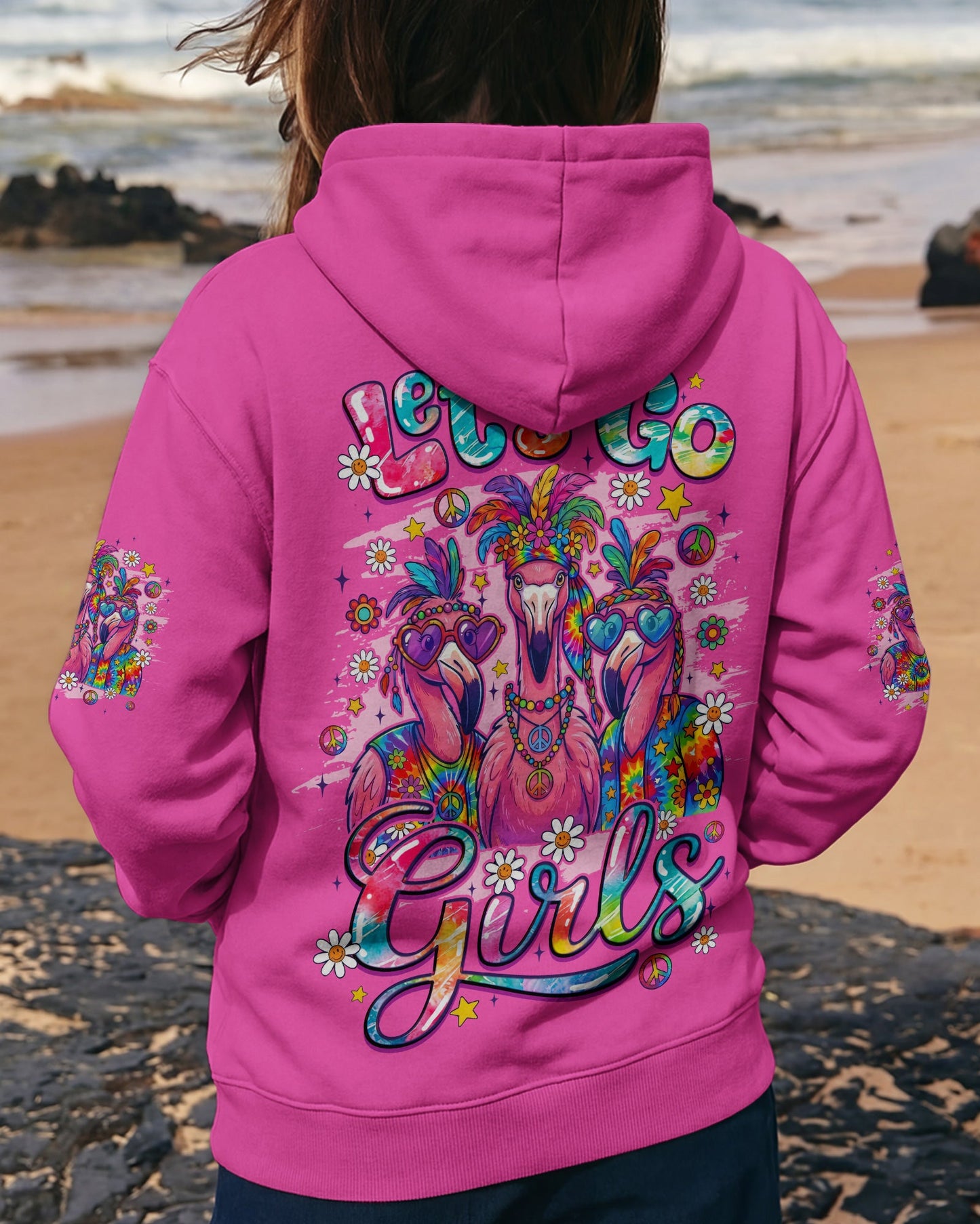 LET'S GO GIRLS FLAMINGO ALL OVER PRINT - TYQY2706261