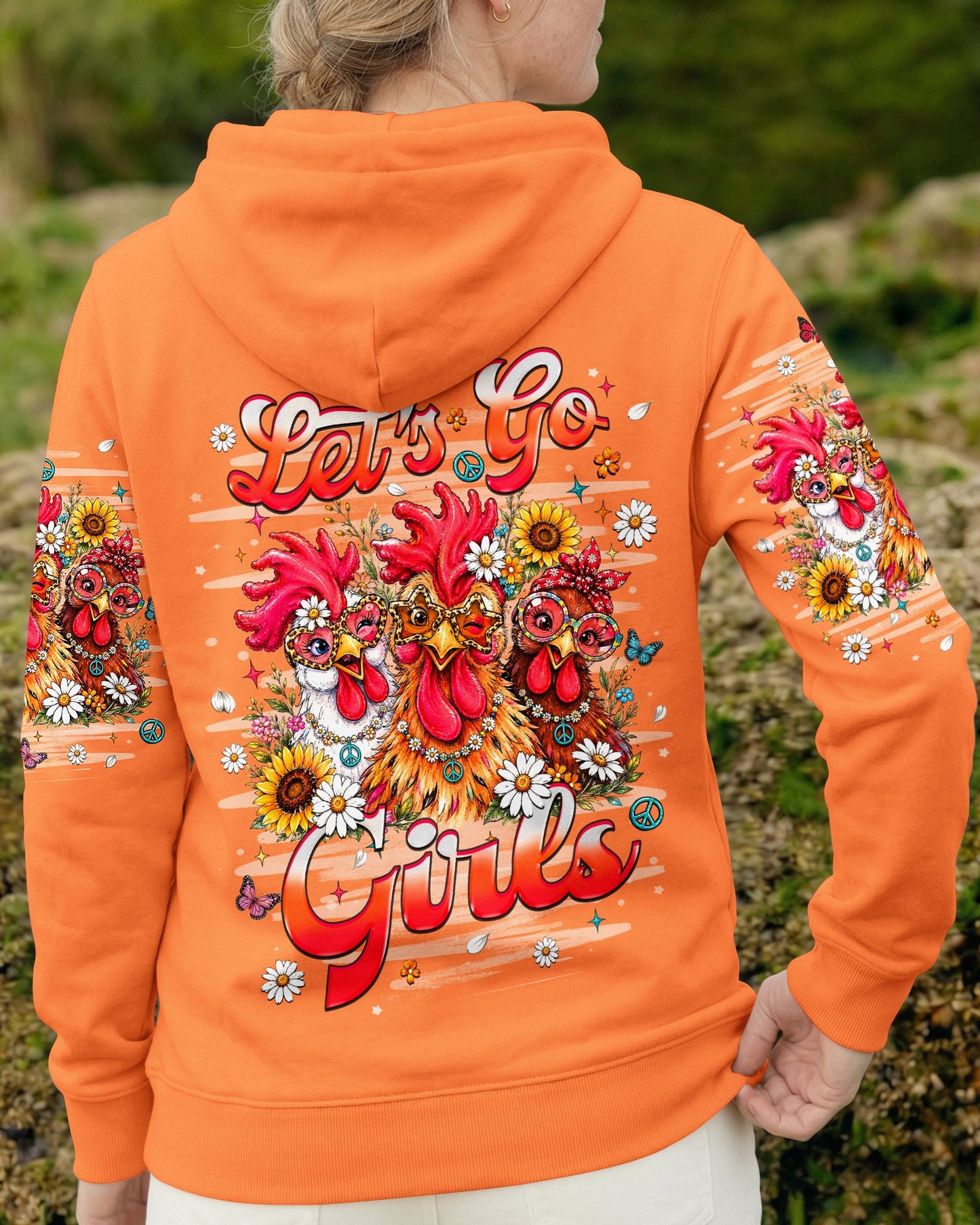 LET'S GO GIRLS CHICKEN ALL OVER PRINT    - TLHN2506262