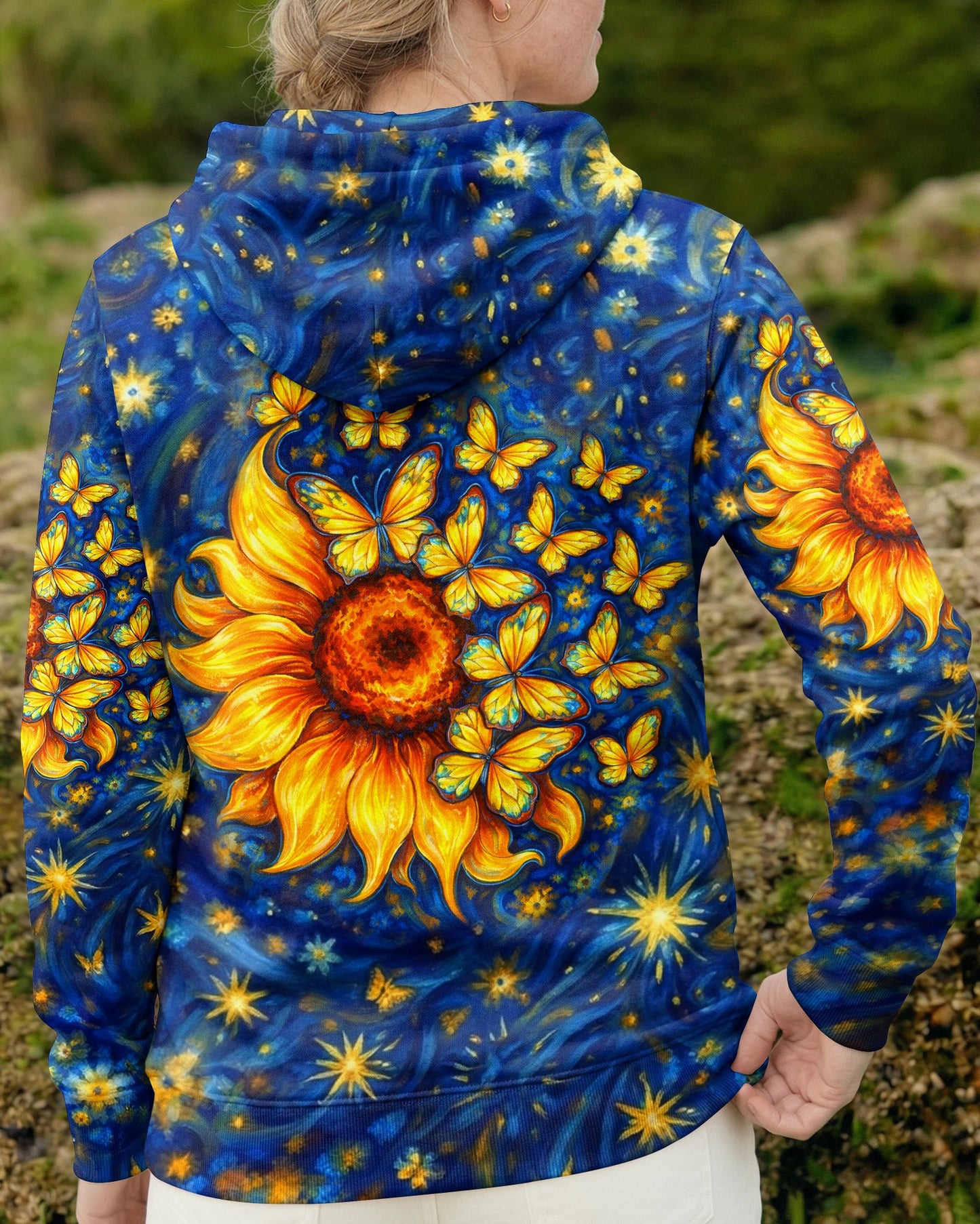 BUTTERFLY SUNFLOWER ALL OVER PRINT - TLHN0907262