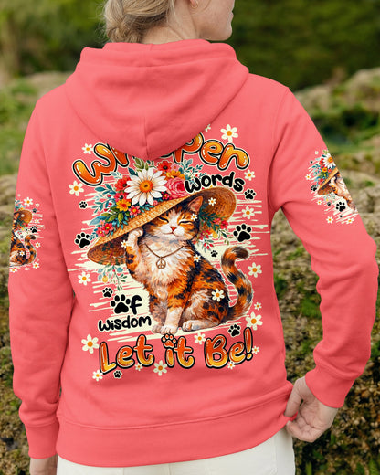 WHISPER WORDS OF WISDOM LET IT BE CAT ALL OVER PRINT - TY1105261