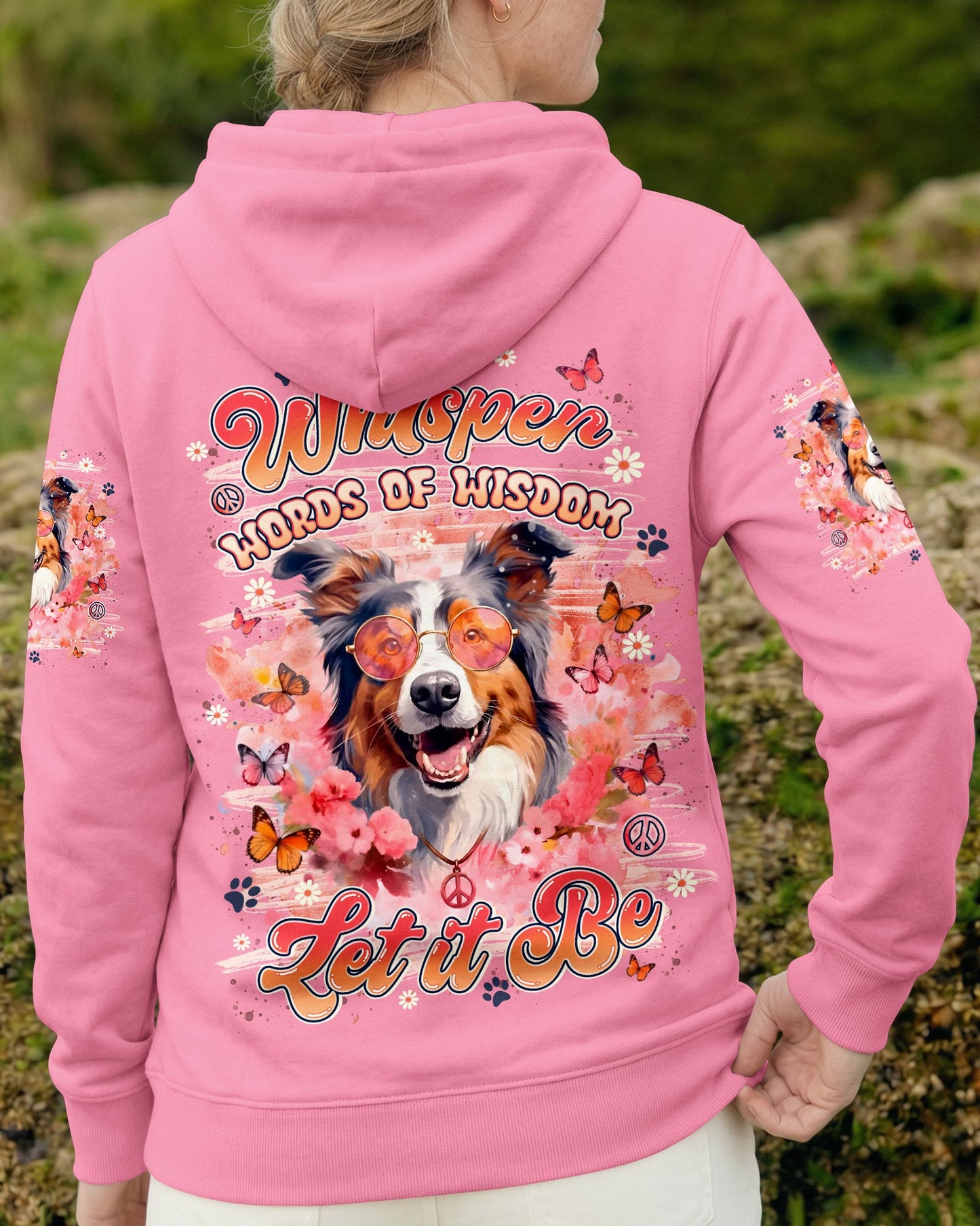 WHISPER WORDS OF WISDOM LET IT BE AUSTRALIAN SHEPHER DOG ALL OVER PRINT - TYLN2905262