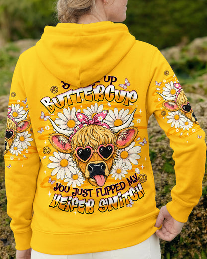 BUCKLE UP BUTTERCUP HEIFER SWITCH COW ALL OVER PRINT - TLNT1706262