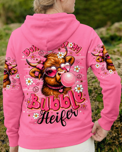DON'T BURST MY BUBBLE  HEIFER COW ALL OVER PRINT - TLNO1106263