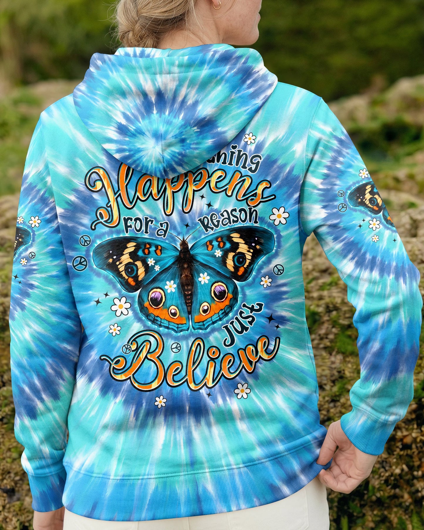 JUST BELIEVE BUTTERFLY ALL OVER PRINT - TYPQ0705261