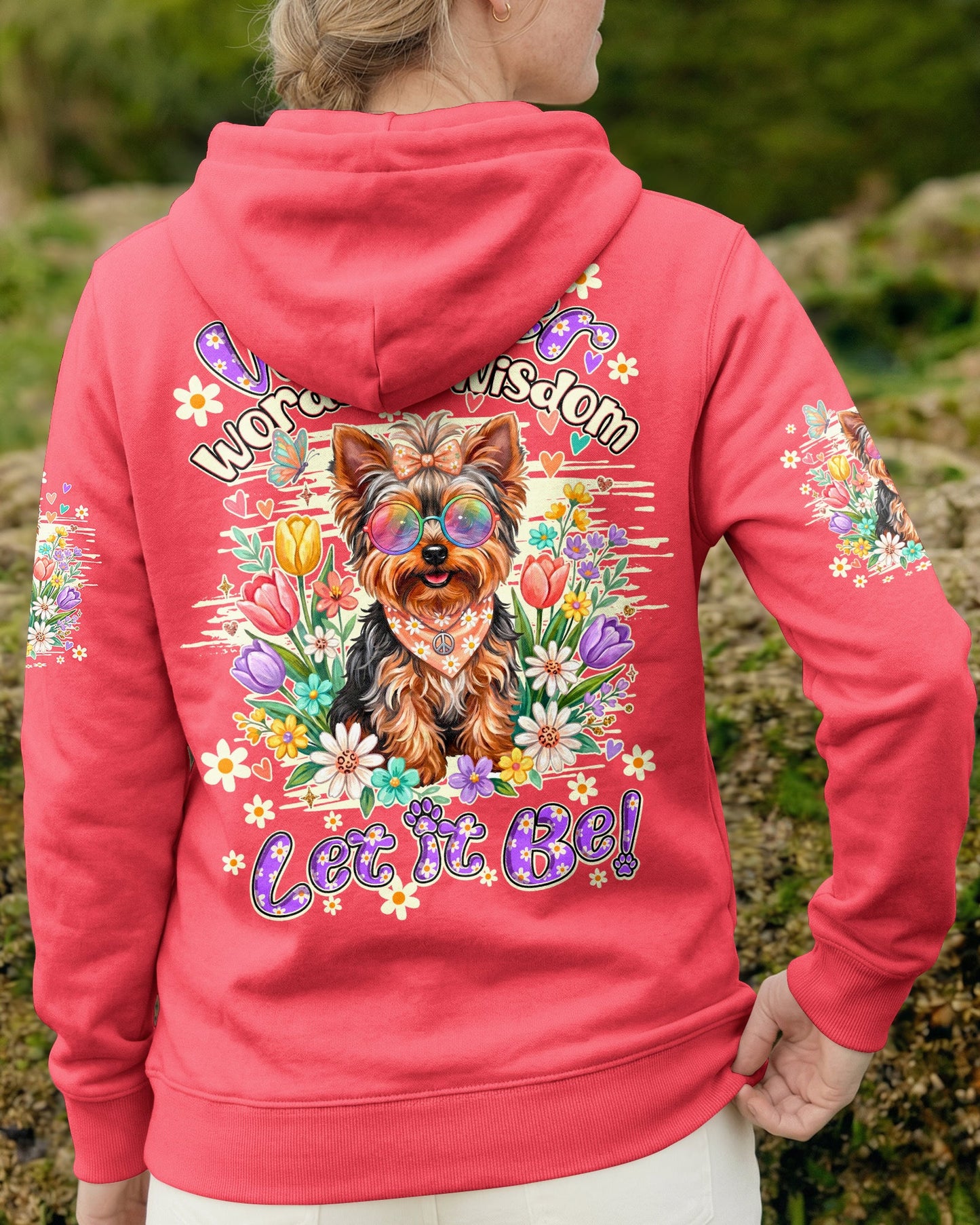 WHISPER WORDS OF WISDOM LET IT BE YORKSHIRE TERRIER DOG ALL OVER PRINT - TY0405264