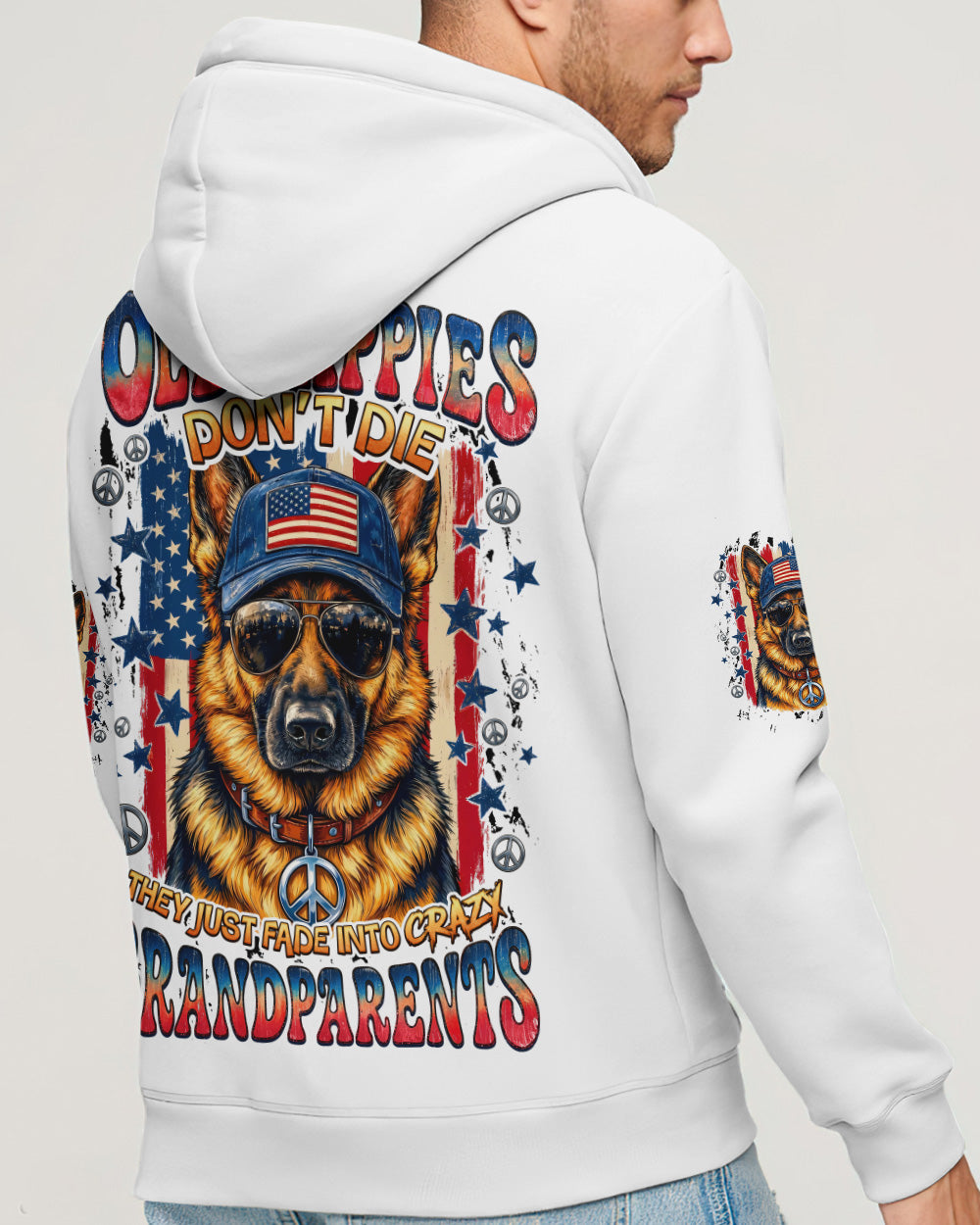 OLD HIPPIES GERMAN SHEPHERD DOG ALL OVER PRINT - TYQY0505261