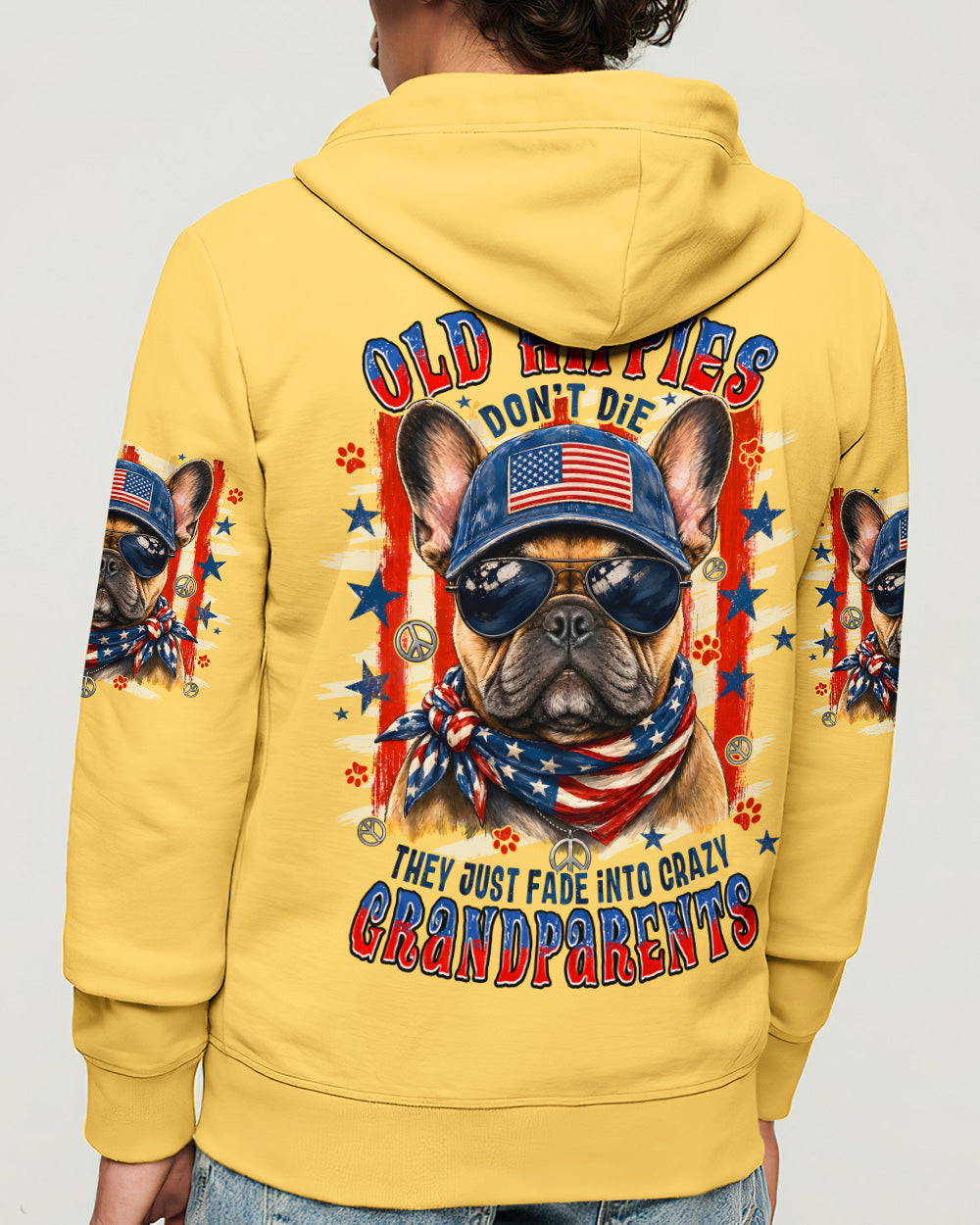 OLD HIPPIES FRENCH BULLDOG ALL OVER PRINT - TYPQ2705263