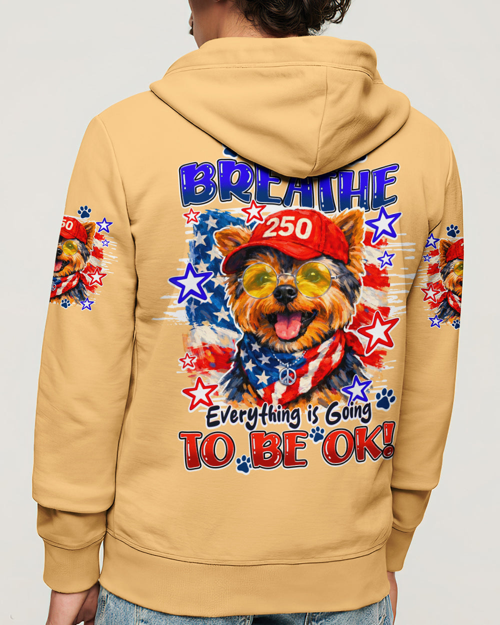 JUST BREATHE YORKSHIRE TERRIER DOG ALL OVER PRINT - TY1405262