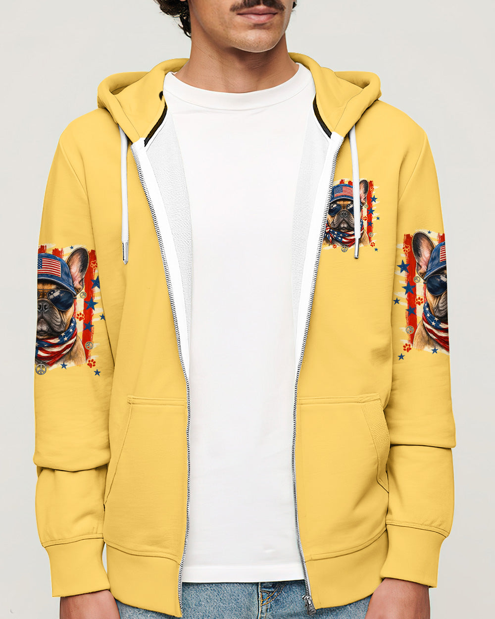 OLD HIPPIES FRENCH BULLDOG ALL OVER PRINT - TYPQ2705263