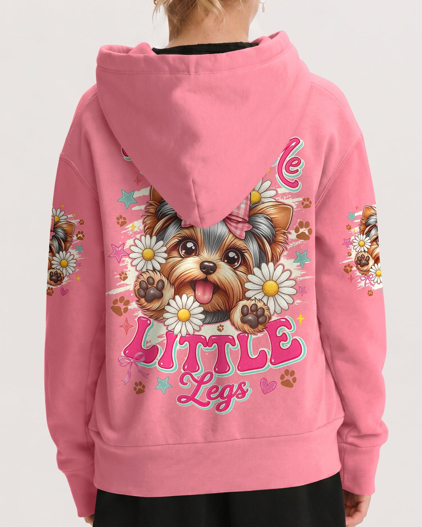 WAIT FOR ME I HAVE LITTLE LEGS YORKSHIRE TERRIER DOG KIDS ALL OVER PRINT - TYQY2805262