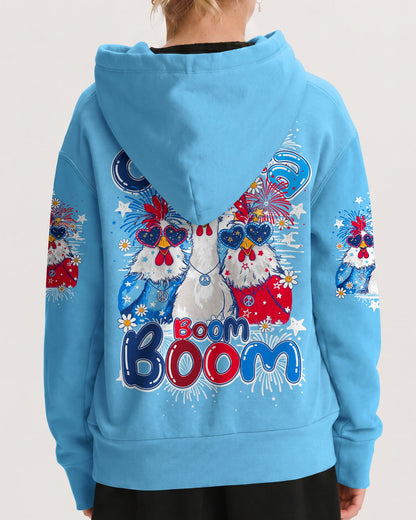CHICKA BOOM BOOM HIPPIE CHICKEN KIDS ALL OVER PRINT - TY0406262