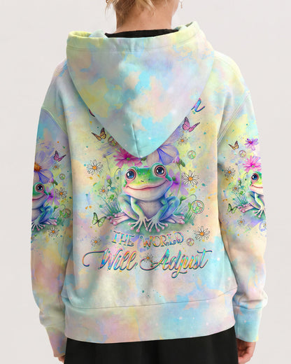BE YOU THE WORLD WILL ADJUST FROG KIDS ALL OVER PRINT - YHKD1812233