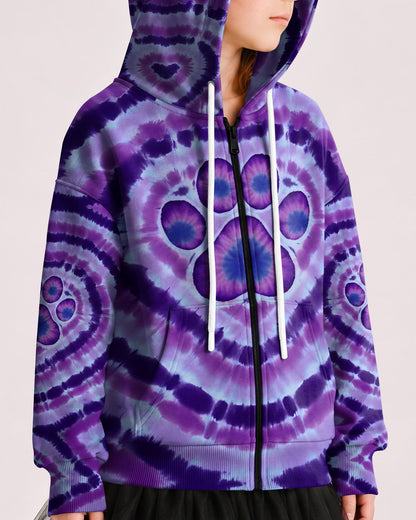 PAW PRINT PURPLE KIDS ALL OVER PRINT - TYQY1106263