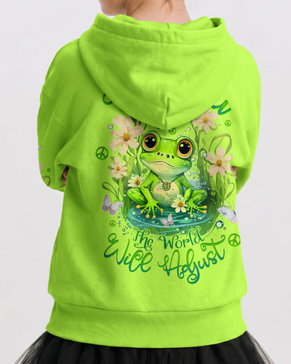 BE YOU THE WORLD WILL ADJUST FROG KIDS ALL OVER PRINT - TLTW1512234