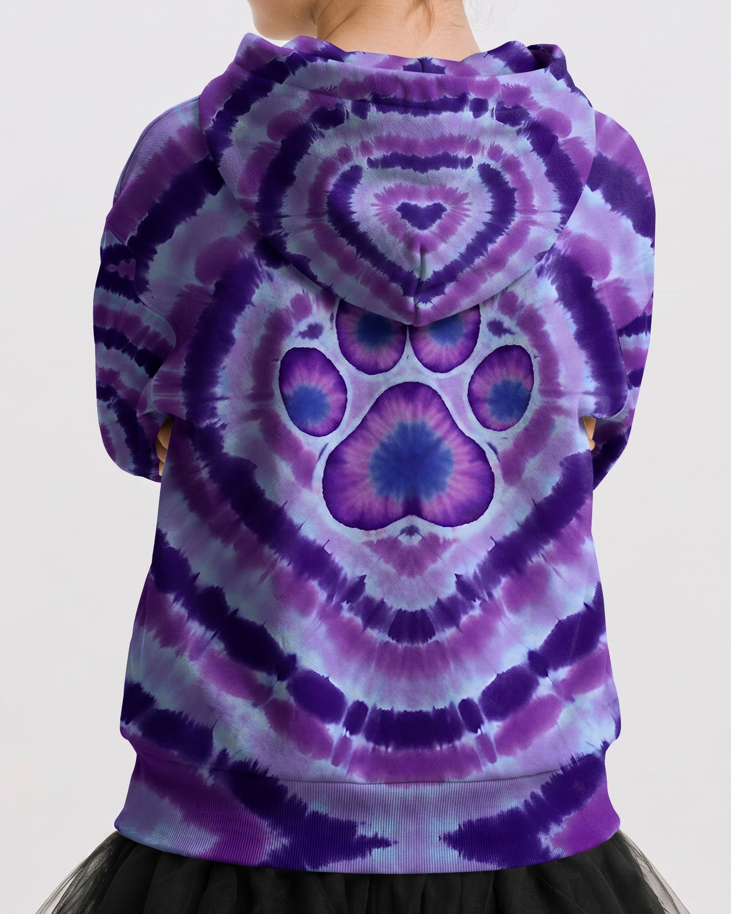PAW PRINT PURPLE KIDS ALL OVER PRINT - TYQY1106263