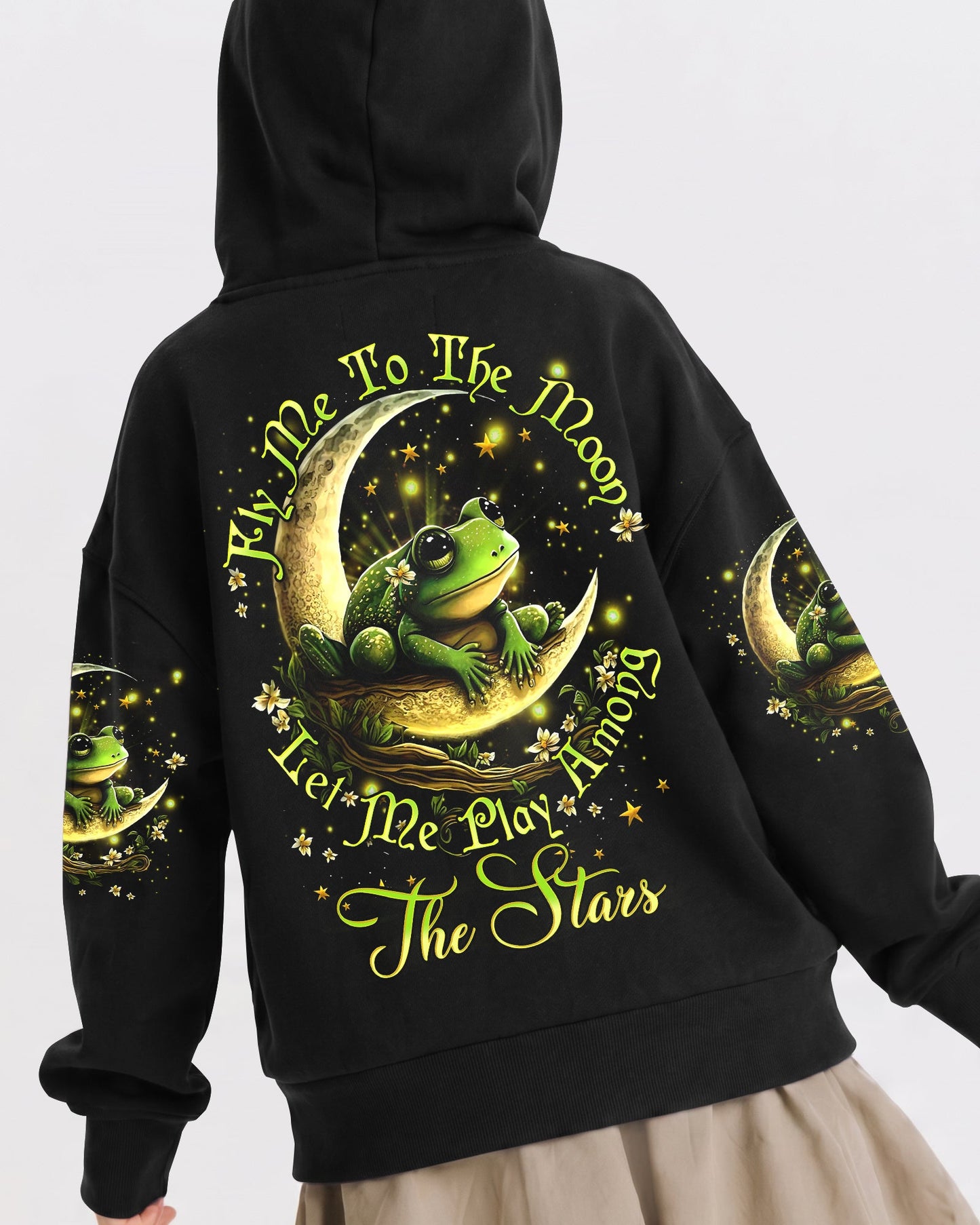 FLY ME TO THE MOON FROG KIDS ALL OVER PRINT - YHDU1812233