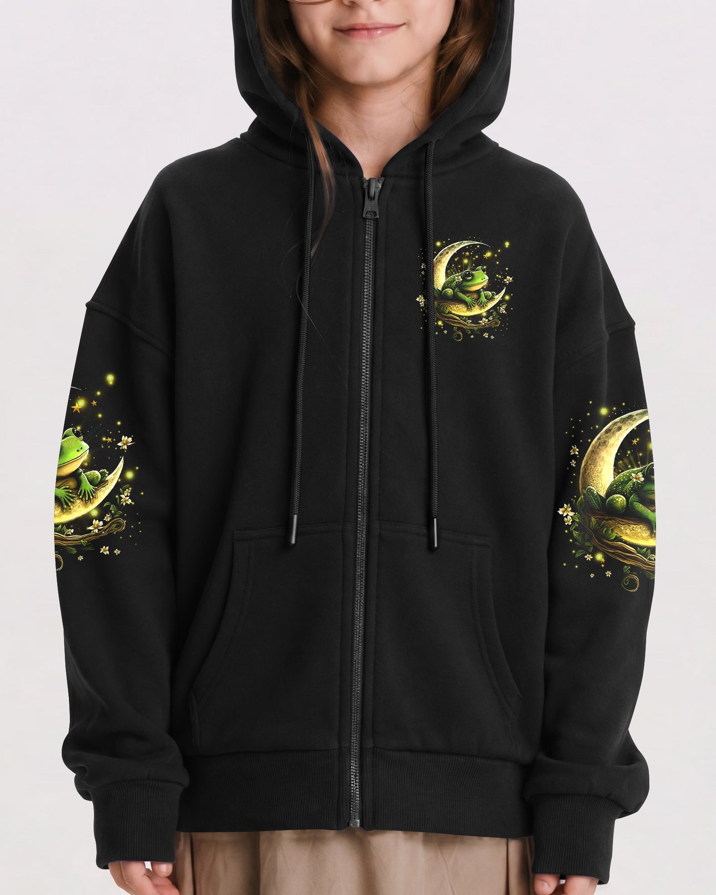 FLY ME TO THE MOON FROG KIDS ALL OVER PRINT - YHDU1812233