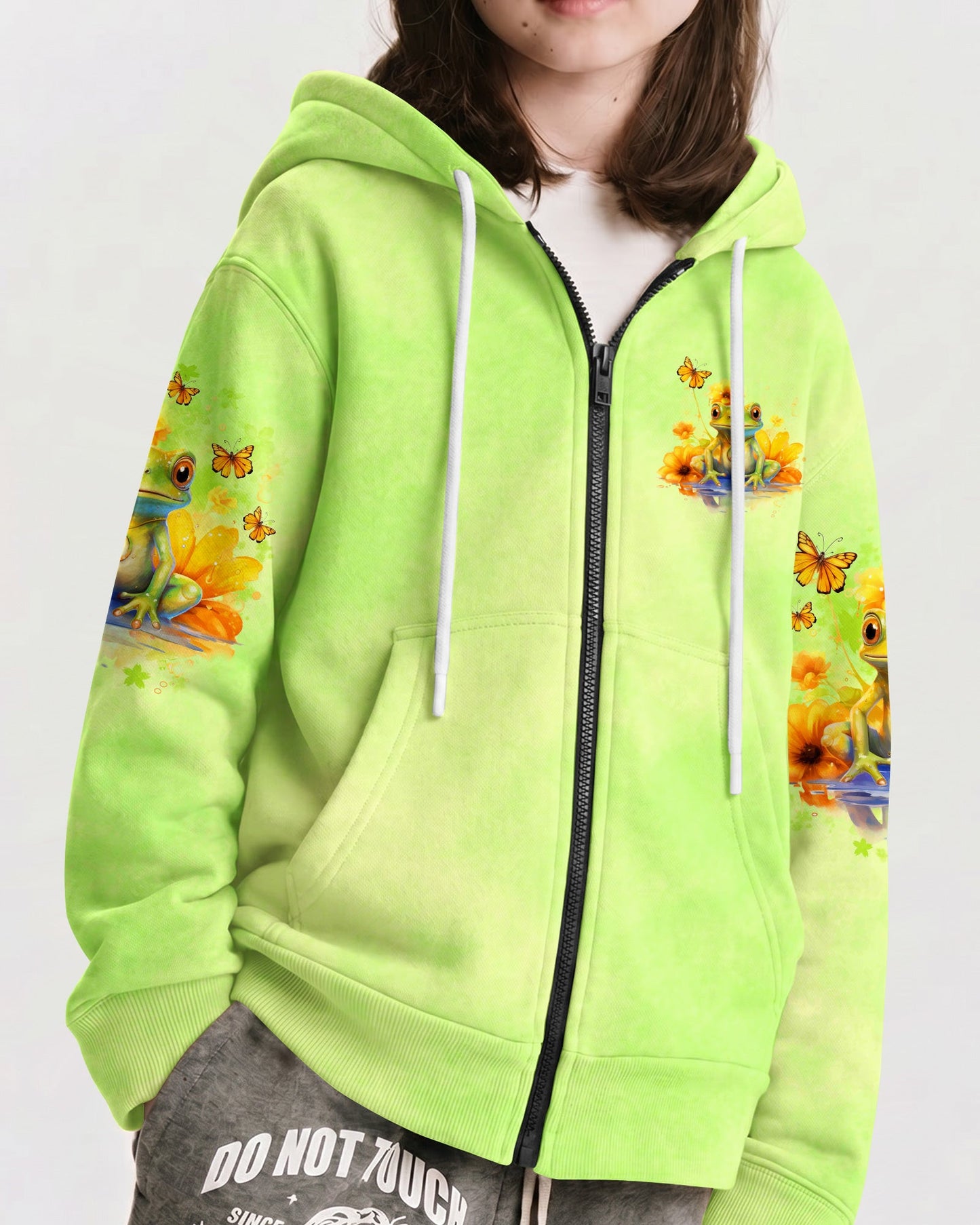 BE YOU THE WORLD WILL ADJUST FROG KIDS ALL OVER PRINT - TLNO1512233