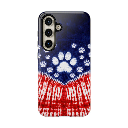 PAW PRINT RED WHITE & BLUE PHONE CASE - TLTW1604262