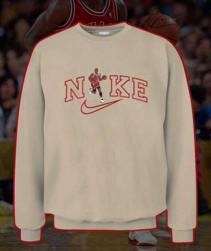 Personalized Embroidered Basketball Player Hoodie Sweatshirt T-Shirt