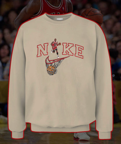 Personalized Embroidered Basketball Player Hoodie Sweatshirt T-Shirt