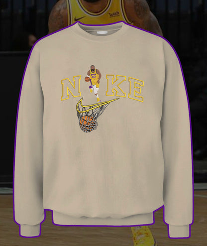 Personalized Embroidered Basketball Player Hoodie Sweatshirt T-Shirt