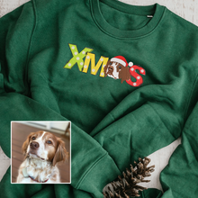 Load image into Gallery viewer, Personalized Pet Dog Cat XMAS Embroidered T-Shirt Hoodie Sweatshirt
