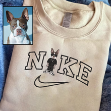 Load image into Gallery viewer, Personalized Embroidered Pet Dog Cat Full Body NKE Hoodie Sweatshirt T-Shirt
