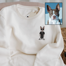 Load image into Gallery viewer, Personalized Embroidered Pet Dog Cat Full Body Hoodie Sweatshirt T-Shirt
