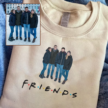 Load image into Gallery viewer, Personalized Embroidered Friends Hoodie Sweatshirt T-Shirt
