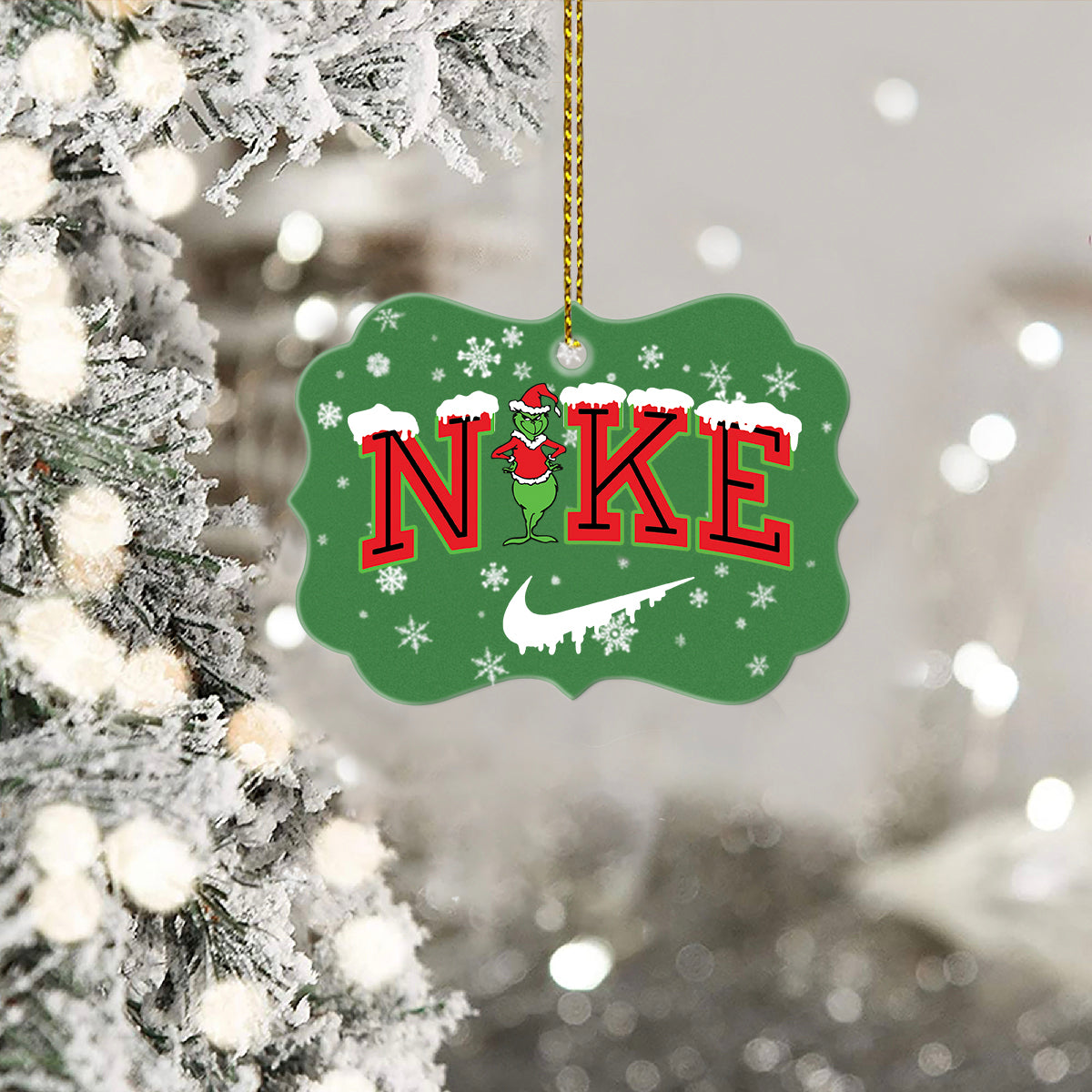 Personalized Christmas The G-r-i-n-c-h Wooden Ornament