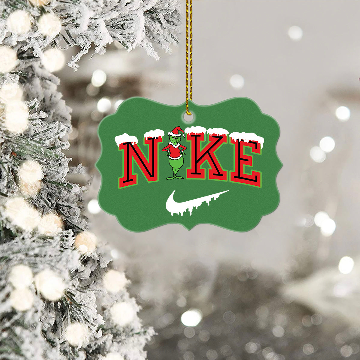 Personalized Christmas The G-r-i-n-c-h Wooden Ornament