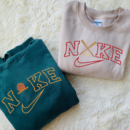 Personalized Embroidered Sport Hoodie Sweatshirt T-Shirt