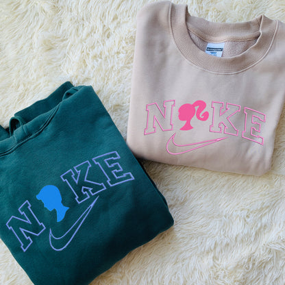 Personalized Embroidered Barbie Hoodie Sweatshirt T-Shirt