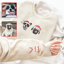 Load image into Gallery viewer, Personalized Embroidered Christmas Pet Dog Cat Hoodie Sweatshirt T-Shirt
